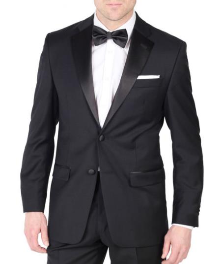 Two Button Slim Fit Wool Tuxedo