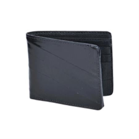 Wallet-Black Genuine Exotic Eel Skin