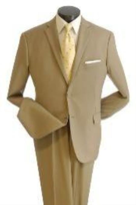 Men's True Slim affordable Cheap Priced Business Suits Clearance Sale online sale - Khaki