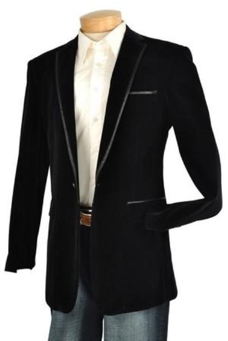 Velvet Blazer - Mens Velvet Jacket Mens Black Velvet Jacket Trim Lapel Fashion Tuxedo For Men Looking!