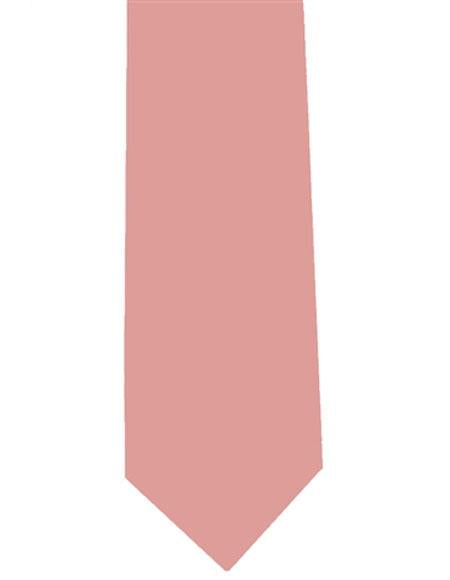 Solid Men's Extra Long Polyester Dusty Pink Neck Tie-Men's Neck Ties - Mens Dress Tie - Trendy Mens Ties