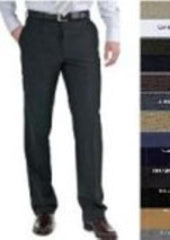 Stunning Flat Front Men's tapered Men's dress pants Slim Cut Fitted 100% Wool Slacks unhemmed unfinished bottom