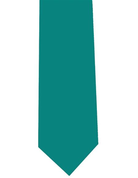 Solid Men's Extra Long Teal Polyester Neck Tie-Men's Neck Ties - Mens Dress Tie - Trendy Mens Ties