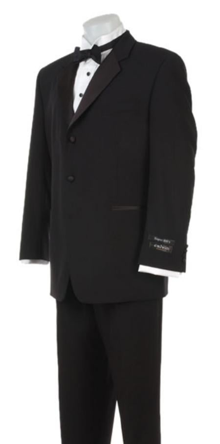 Three buttons Tuxedo Super 120's  Light Weight Soft Poly-Rayon Tuxedo Suit + Shirt + Bow Tie + Vest