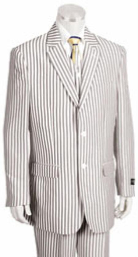 2 Button Jacket Pleated Pants Pronounce Pinstripe