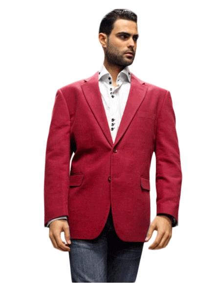 Velvet Blazer - Mens Velvet Jacket Sport Coat It's One of a Kind For All Occasion Winish Burgundy ~ Maroon Suit ~ Win Jacket