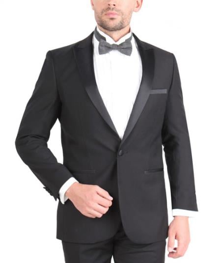 2 Button  Get Skinny Slim Fit Wedding Tuxedo