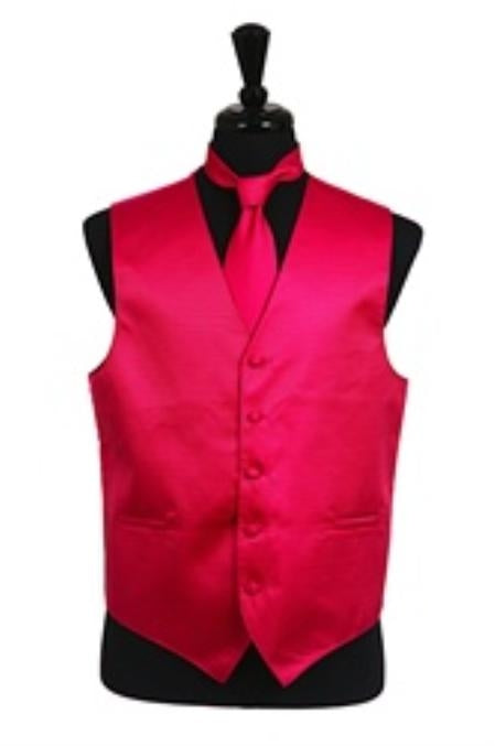 Tuxedo Vest - Wedding Vest Men's Pink Horizontal Rib Pattern Vest  Waistcoat - Men's Neck Ties - Mens Dress Tie - Trendy Mens Ties