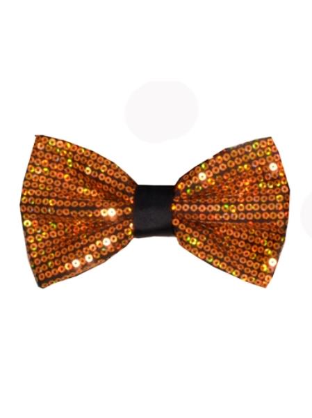 Sparkly Bow Tie Men's Polyester Gold Sequin Bowtie - Men's Neck Ties - Mens Dress Tie - Trendy Mens Ties