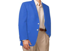 Men's Two Button Blazer Royal-blue (Men + Women)