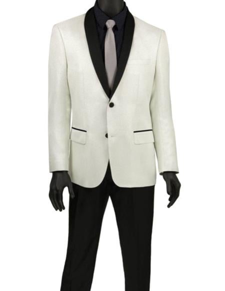 Men's White Fashion Blazer ~ Sport Coat ~ Tuxedo Dinner Jacket