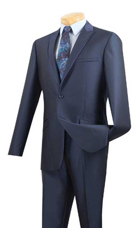 Tuxedo & Formal Slim Fit Suits Midnight Blue