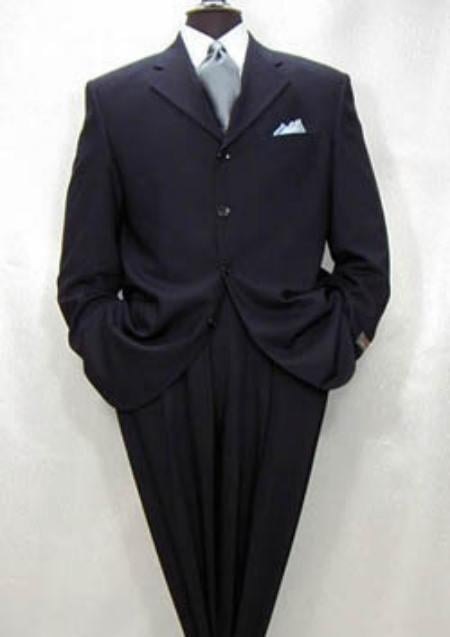 Tsk6 Darkest Dark Navy Blue Suit For Men Wool 3 Buttons Style premier quality italian fabric Men's Suits LIQUID NAVY BLUE