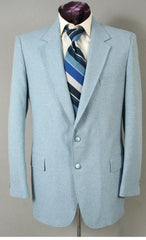 Men's Two Button Suit - Light Blue ~ Sky Baby Blue (Baby Blue)