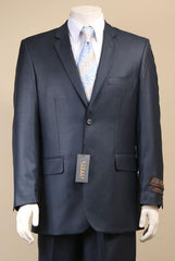 Mens Sharkskin Suits Two Button Suit New Edition Shiny Flashy Sharkskin Dark Navy Blue Suit For Men