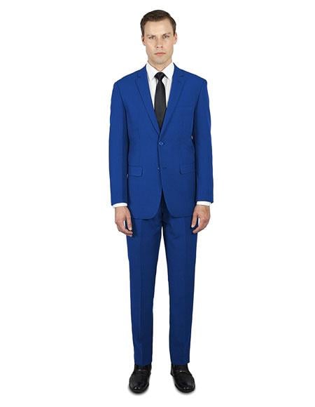 Festive Colorful Saphire ~ Indigo ~ Bright Blue Dark Navy Blue 2020 New Formal Style Wedding Prom Best Fashio Suits For Men Online