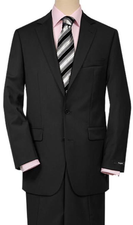 Mix and Match Suits Solid Black Quality Suit Separates, Total Comfort Any Size Jacket&Any Size Pants