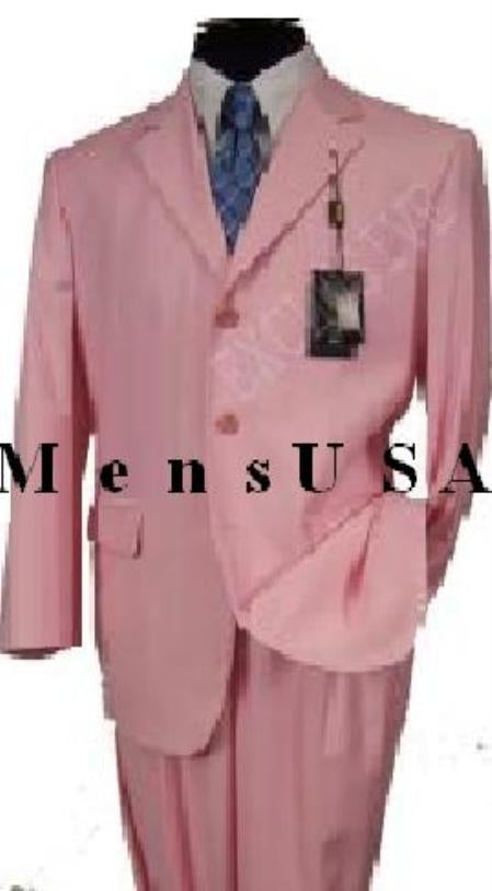 MUP3 Beautiful Men's 2 Button Light Pink Fashion Dress With Nice Cut Smooth Soft Fabric