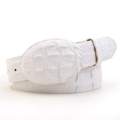 White caiman ~ World Best Alligator ~ Gator Skin Belt