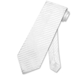 White Vertical Stripes Design Men's Neck Tie - Men's Neck Ties - Mens Dress Tie - Trendy Mens Ties