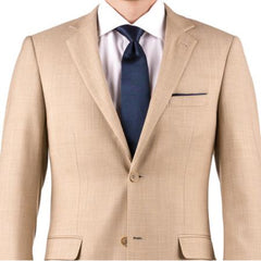 Tan Tuxedo - Khaki Tuxedo Mens Tan Sharkskin Wedding Suit