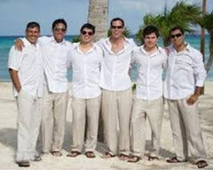 White Groom and Groomsmen Wedding Attire for Sale