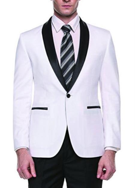 White Cheap Priced Fashion big and tall Blazer For Men's