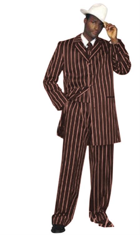 WTXZoot200 2020 New Formal Style Men's Burgundy High Fashion Bold Pronounce White Pinstripe Pre order For September/1/2020