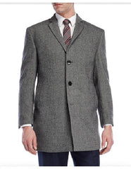 Three Quarters Length Gray Wool Men's Dress Coat Men's Carcoat ~ Designer Men's Wool Men's Peacoat Sale Long Jacket