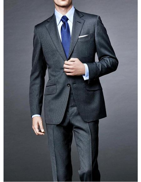 Men's Spectre Two Piece Suit Charcoal Grey James Bond Outfit