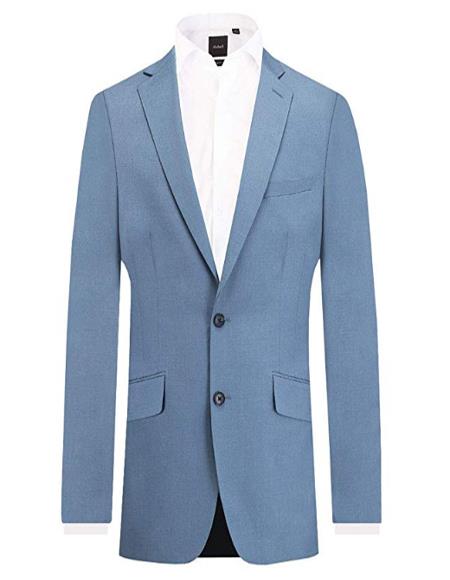 Men's Light Blue 2 Piece Affordable Cheap Priced Men's Dress Suit For Sale Slim Fit