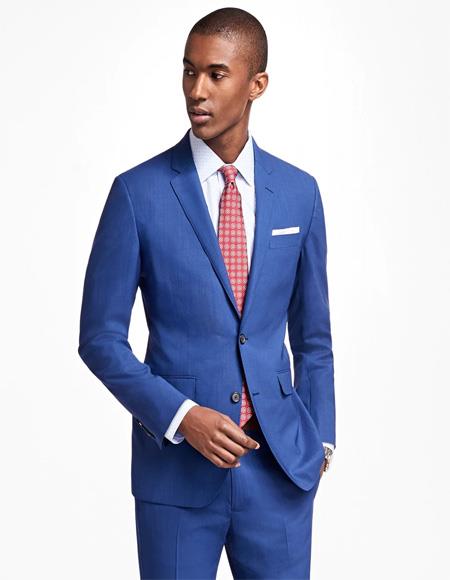 Milano Suit Men's two buttons Slim fit  In Blue