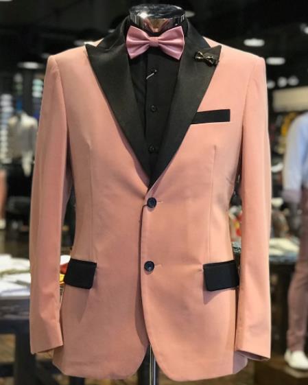 Velvet Tuxedo Dinner Jacket Men's blazer+ Pastel