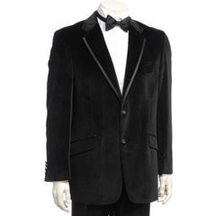 Velour Men's blazer Jacket  Black Men's Velvet Dinner Jacket Trim Lapel Tuxedo looking