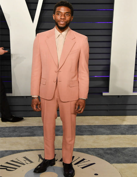 Men's Pink One Chest Pocket Blush Pink Suit Perfect for Prom