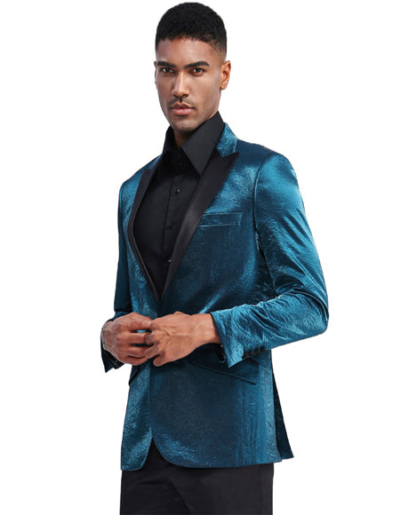 Turquoise Prom ~ Wedding Tuxedo Jacket