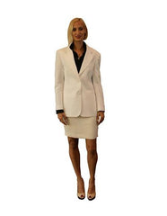 Two Button  women Blazer In White