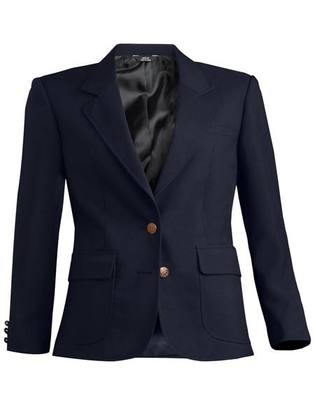 Two Button Dark Navy  Women Blazer