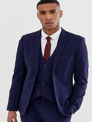 Extra Slim Fit Suit Navy Shorter Sleeve~ Shorter Jacket