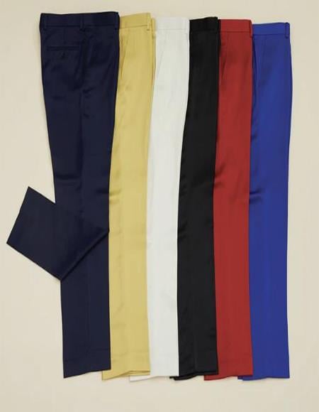 Super Slim Fit Shiny Pants with Stretch