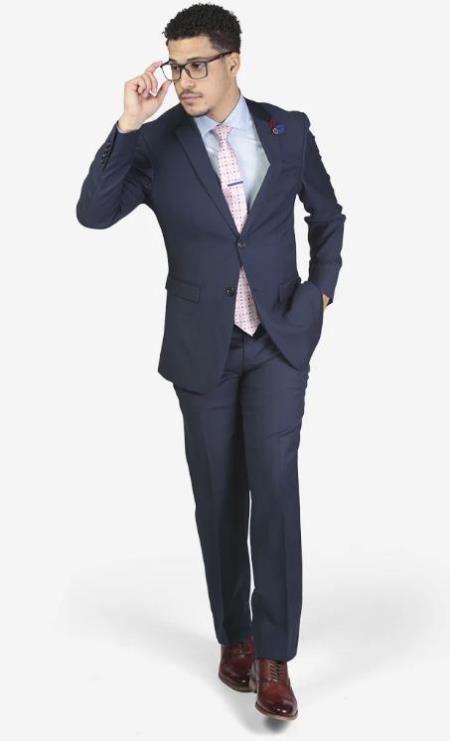 Men's Navy Slim Fit Suit