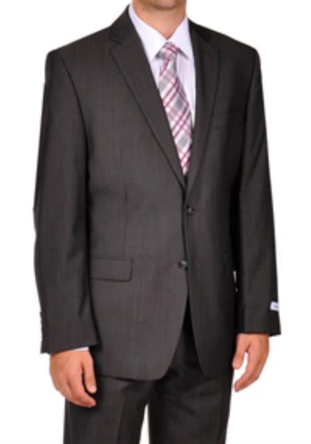 Mens Gray Tweed Suit - Gray Suit - Winter Fabric Heavy Suit