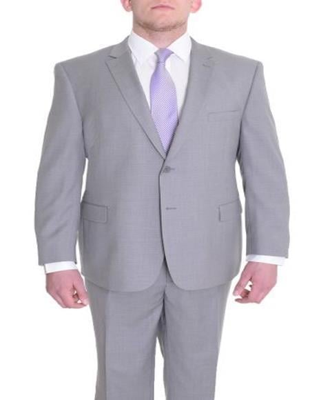 Suits For Big Belly Solid Gray