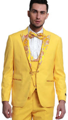 Yellow Suit - Yellow Tuxedo Jacket + Pants + Vest + Bowtie