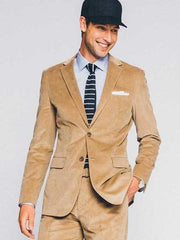 Tan corduroy suit