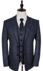 Vintage Suits - Tweed Suits - Herringbone Suits Grey