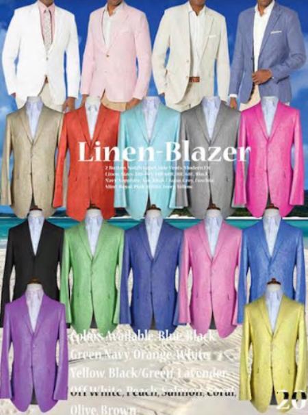 11 Linen Blazer $990 (We Picked The Colors Baised of Availability)