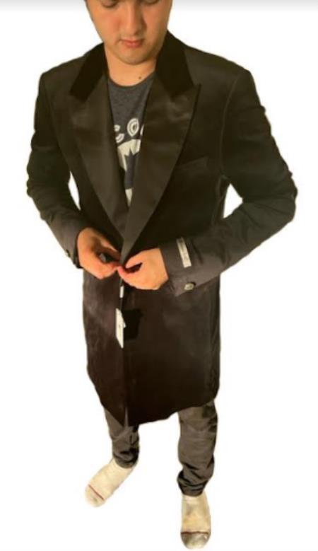 Velvet Tuxedo - Three Quarter - CarCoat Black