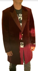 Velvet Tuxedo - Three Quarter - CarCoat Burgundy