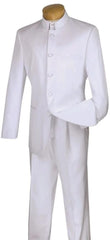 Mandarin Collar Tuxedo - Mandarin Tuxedo - No Collar Suit - White Suit